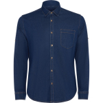 Denim katoenen stretch overhemd 210 g/m² Roly Direct Lujan kleur jeans blauw tweede weergave