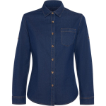 Dames spijkerblouse van katoen 210 g/m² Roly Direct Lujan kleur jeans blauw tweede weergave