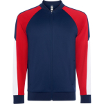 Unisex sportjack van polyester met rits 210 g/m² Roly Direct Gladius kleur rood tweede weergave