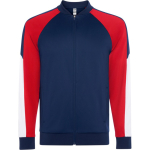 Unisex sportjack van polyester met rits 210 g/m² Roly Direct Gladius kleur rood eerste gebruiksweergave