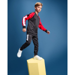 Unisex sportjack van polyester met rits 210 g/m² Roly Direct Gladius kleur donkerrood tweede gebruiksweergave