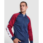 Unisex sportjack van polyester met rits 210 g/m² Roly Direct Gladius kleur granaat eerste gebruiksweergave
