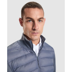 Unisex gewatteerde jas met rits 90 g/m² Roly Direct Vivaro kleur taupe grijs detailweergave 3