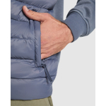 Unisex gewatteerde jas met rits 90 g/m² Roly Direct Vivaro kleur taupe grijs detailweergave 4