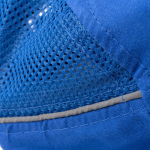 Sportpet met zijmesh en reflecterende band 100 g/m2 kleur koningsblauw detailweergave 1