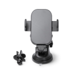 Verstelbare autohouder voor smartphone met draadloze oplader kleur zwart tweede weergave