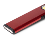 Ultraplatte dubbele zaklamp met magneet en clip, 3 standen kleur rood detailweergave 2