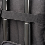 Rugzak van synthetisch leer voor laptop met rits 16'' kleur donkergroen detailweergave 3