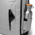 Reisrugzak met antidiefstalvak en mesh 12'' kleur grijs detailweergave 4