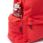 Rugzak van gerecycled nylon met vakken, ideaal voor pc 15” kleur rood detailweergave 2