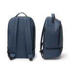 Rugzak van synthetisch leer met antidiefstalvak 9'' kleur marineblauw detailweergave 4