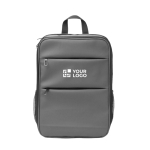 Laptoprugzak van synthetisch leer met dubbel compartiment 15'' hoofdweergave