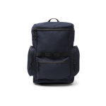Eco-reisrugzak met opening aan de bovenkant en voorvak 12'' kleur marineblauw tweede weergave