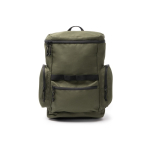 Eco-reisrugzak met opening aan de bovenkant en voorvak 12'' kleur donkergroen tweede weergave