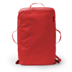 Convertible reistas-rugzak van kunstleer en polyester kleur rood tweede weergave