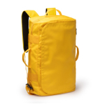 Convertible reistas-rugzak van kunstleer en polyester kleur rood eerste gebruiksweergave