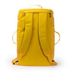 Convertible reistas-rugzak van kunstleer en polyester kleur rood