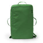 Convertible reistas-rugzak van kunstleer en polyester kleur donkergroen tweede weergave