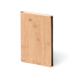 A5-notitieblok met telefoonstandaard en muismat, blanco vellen kleur naturel eerste gebruiksweergave