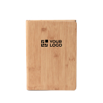 A5-notitieblok met telefoonstandaard en muismat, blanco vellen hoofdweergave