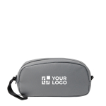 Toilettas van synthetisch leer met compartimenten en rits hoofdweergave