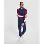 Lange unisex sportbroek met zijzakken 210 g/m² Roly Direct kleur marineblauw detailweergave 1