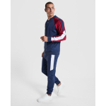 Lange unisex sportbroek met zijzakken 210 g/m² Roly Direct kleur marineblauw detailweergave 2