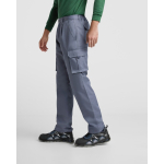 Unisex polyester broek met veel zakken 140 g/m² Roly Direct Warmor kleur taupe grijs detailweergave 4