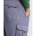 Unisex polyester broek met veel zakken 140 g/m² Roly Direct Warmor kleur taupe grijs detailweergave 6