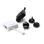 3-in-1 powerbank met draadloos snelladen 15W 10.000 mAh kleur zwart detailweergave 4