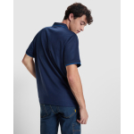 Technische polo met korte mouwen en rib 200 g/m2 Roly Direct Sian kleur koningsblauw detailweergave 2