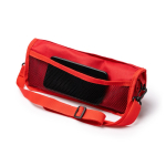 Compacte opvouwbare polyester stoel met hoes en zakken kleur rood detailweergave 2