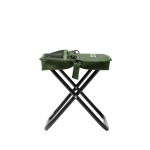 Compacte opvouwbare polyester stoel met hoes en zakken hoofdweergave