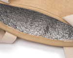 Koeltas van katoen en jute met isothermische binnenkant 280g/m2 detailweergave 4