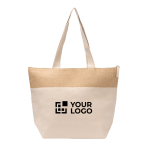 Koeltas van katoen en jute met isothermische binnenkant 280g/m2 hoofdweergave