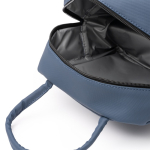 Koeltas met isothermische binnenkant en voorvak 8L kleur marineblauw detailweergave 1