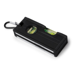 Waterpas van gerecycled aluminium met magnetische basis kleur zwart detailweergave 1