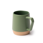 Keramische mok met matte afwerking en geometrisch oor 320 ml kleur zwart detailweergave 2