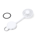 Handventilator met magnetische ring en 3 standen kleur wit eerste gebruiksweergave