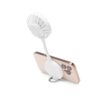 Handventilator met magnetische ring en 3 standen kleur wit detailweergave 1