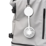 Handventilator met magnetische ring en 3 standen kleur wit detailweergave 4