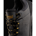 Waterdichte werkschoenen met verstevigde neus en leder Roly Rock kleur geel detailweergave 5