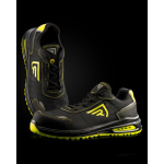 Sportieve unisex werkschoenen met dubbele dichtheid Roly Beryl kleur neon geel detailweergave 3