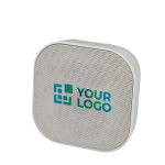 Compacte speaker met bedrukbare kunststof behuizing 3W met afdrukgebied