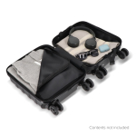 Compacte 14'' cabine-trolley met telefoonhouder in handvat kleur zwart vijfde weergave