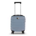 Compacte 14'' cabine-trolley met telefoonhouder in handvat kleur grijs