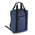 RPET-laptoprugzak met reflecterende strips 15,6'' kleur donkerblauw derde weergave