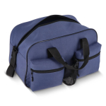 Sporttas van gerecycled PET met dubbele voorvakken 25L kleur donkerblauw derde weergave