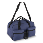 Sporttas van gerecycled PET met dubbele voorvakken 25L kleur donkerblauw vierde weergave