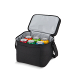 Koeltas met dubbel compartiment en korte handgrepen 12L kleur zwart negende weergave